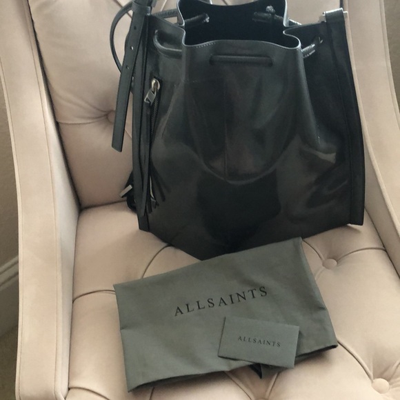 All Saints Alpha Leather Backpack (NWT) - Picture 5 of 10